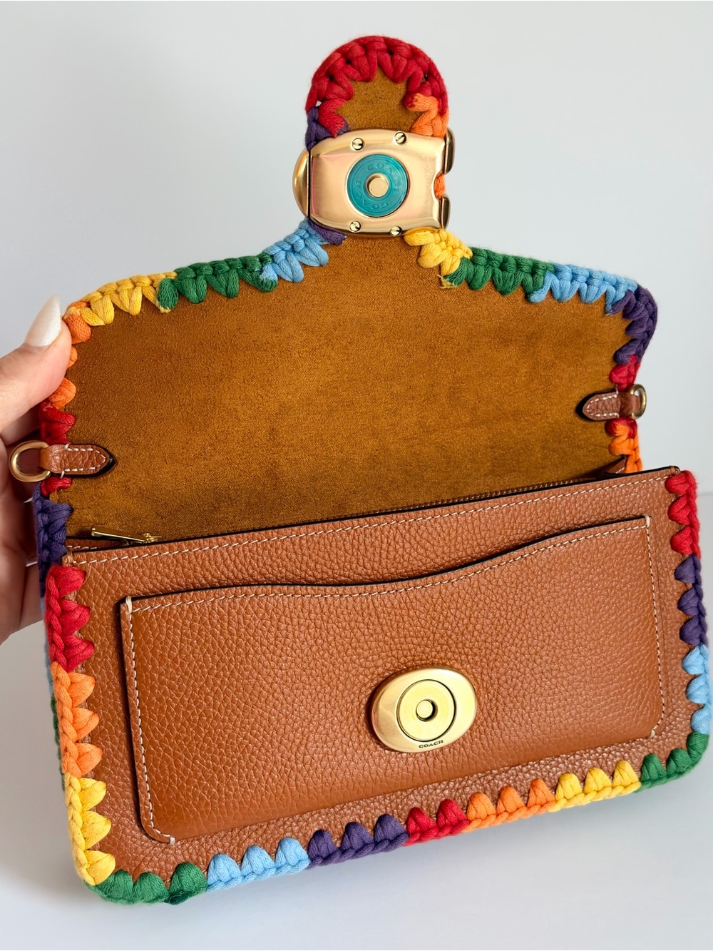 Coach Pride Tabby Chain Clutch - Picture 6 of 12